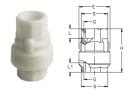 BACKVENTIL 3/4" F/F
